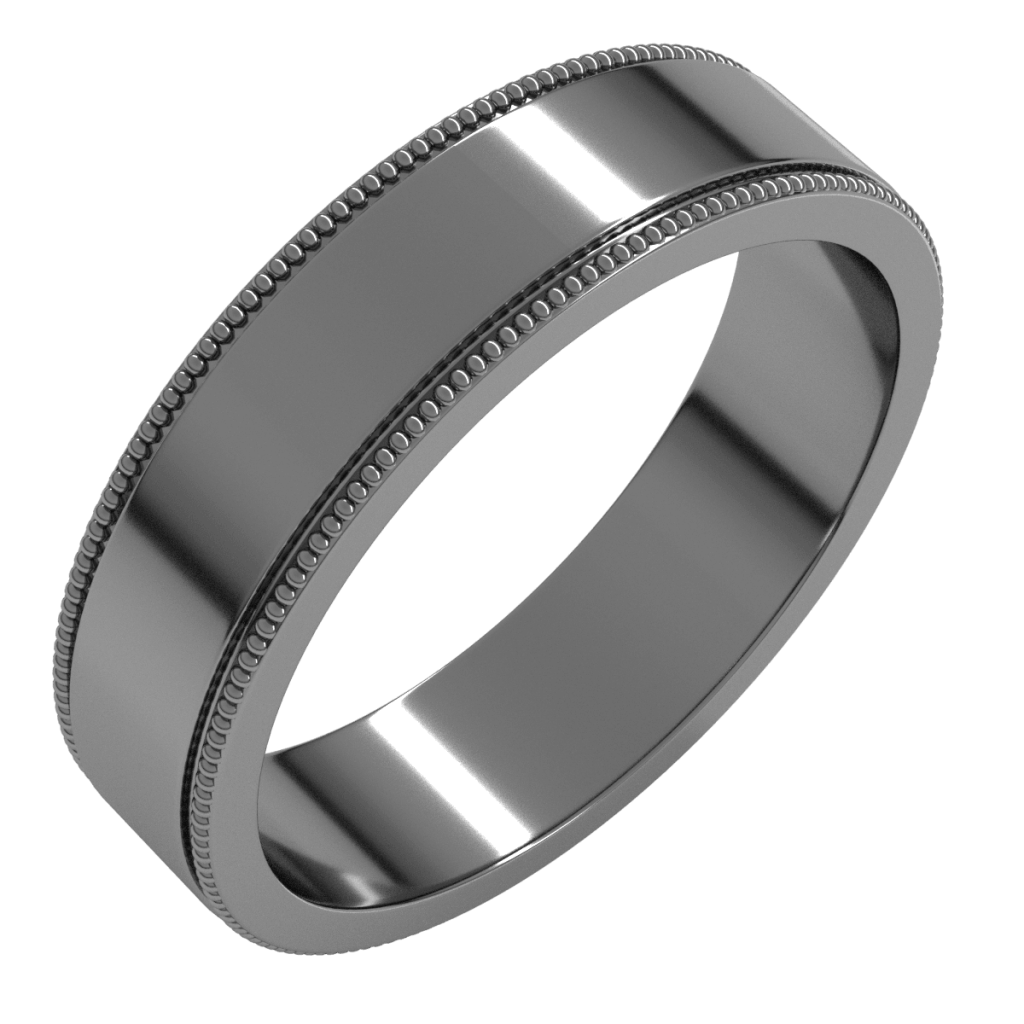 Flat Milgrain Edge Band