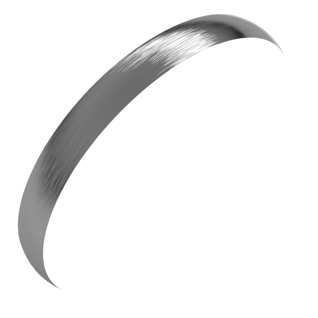 Satin Stepped Edge Milgrain Band